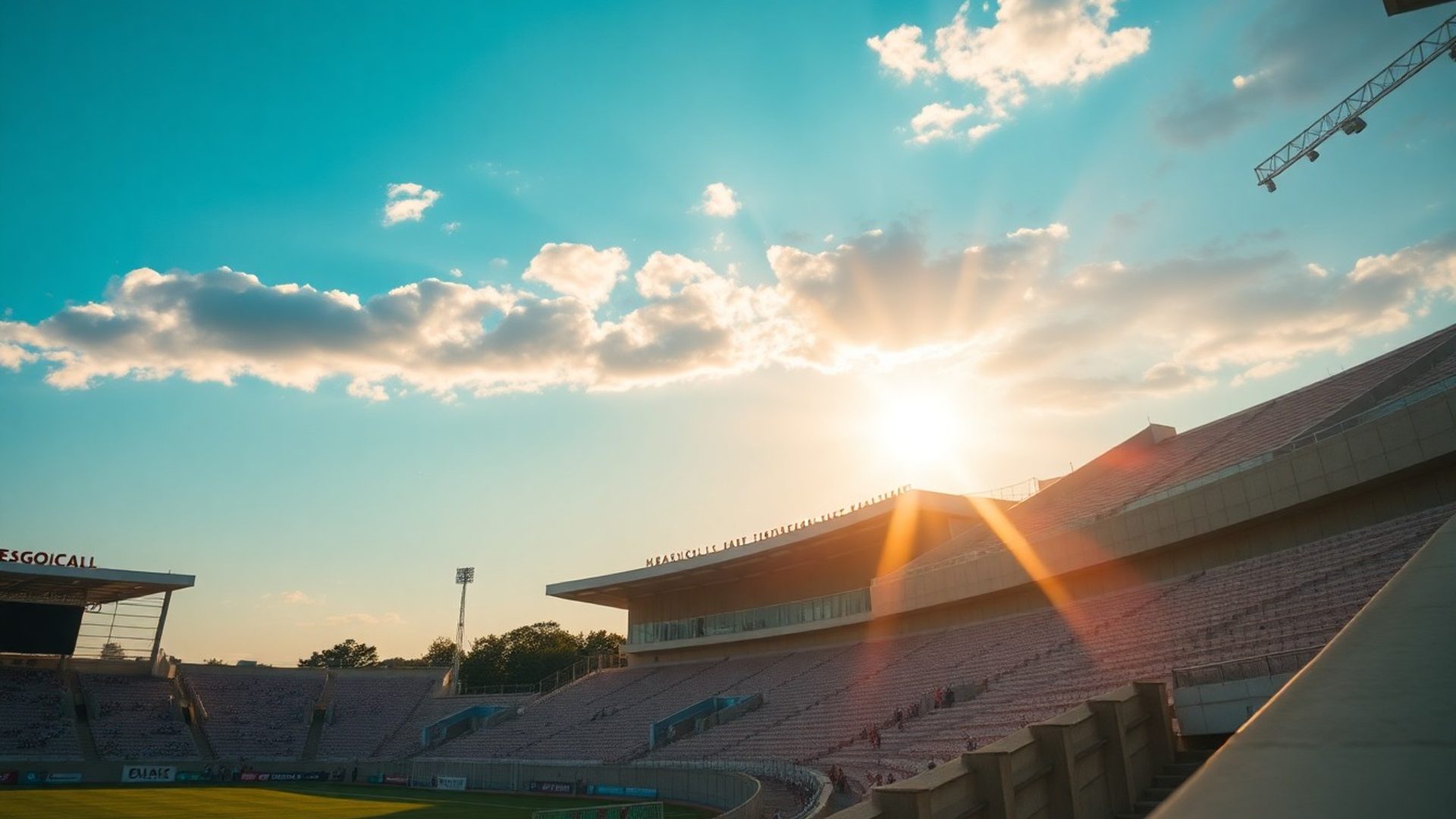 Hrvatski nogometni stadion u zlatnom satu